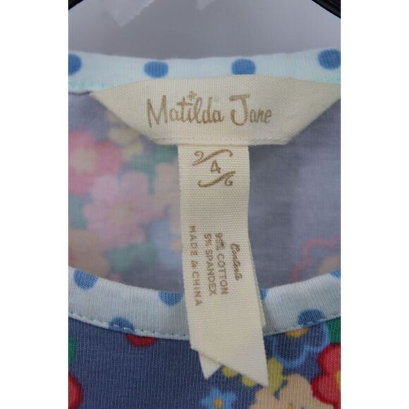 Matilda Jane Monologue Tunic Girls Make Believe Tiered Top Flutter Sleeve Sz 4 - Picture 5 of 5